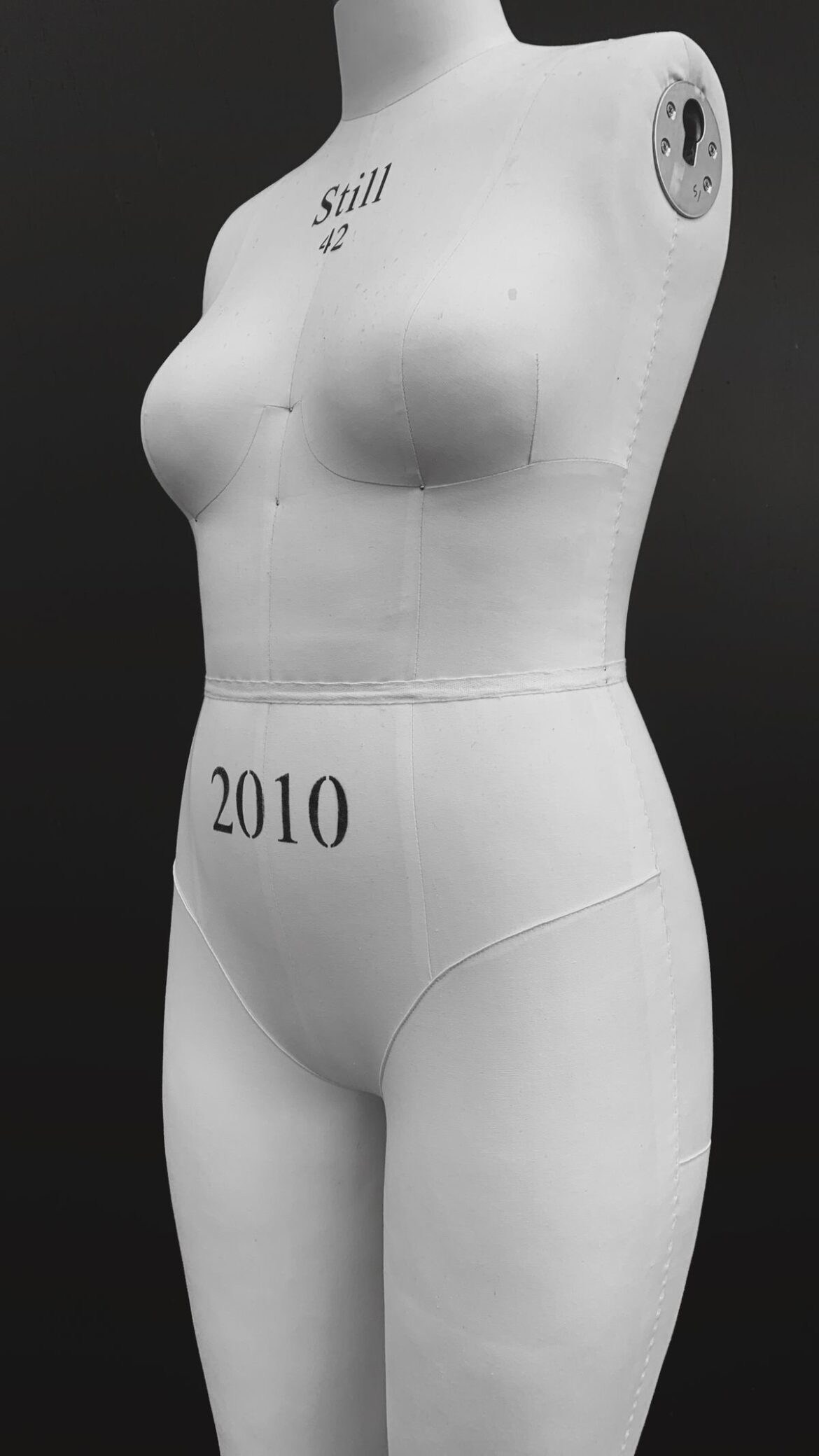 Dress form mannequin, silhouette and shape concept