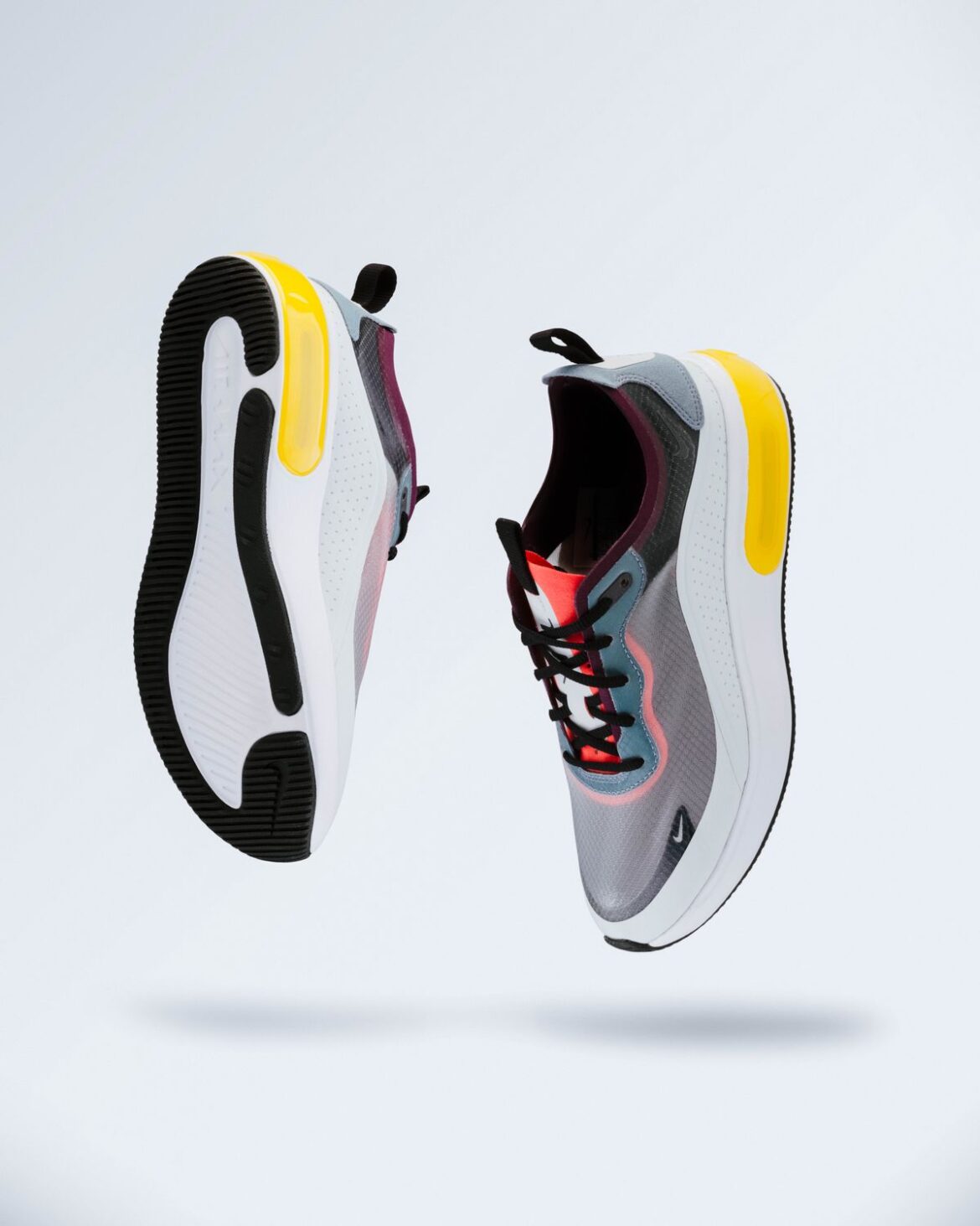 Athletic sneakers, representing active lifestyle bra needs