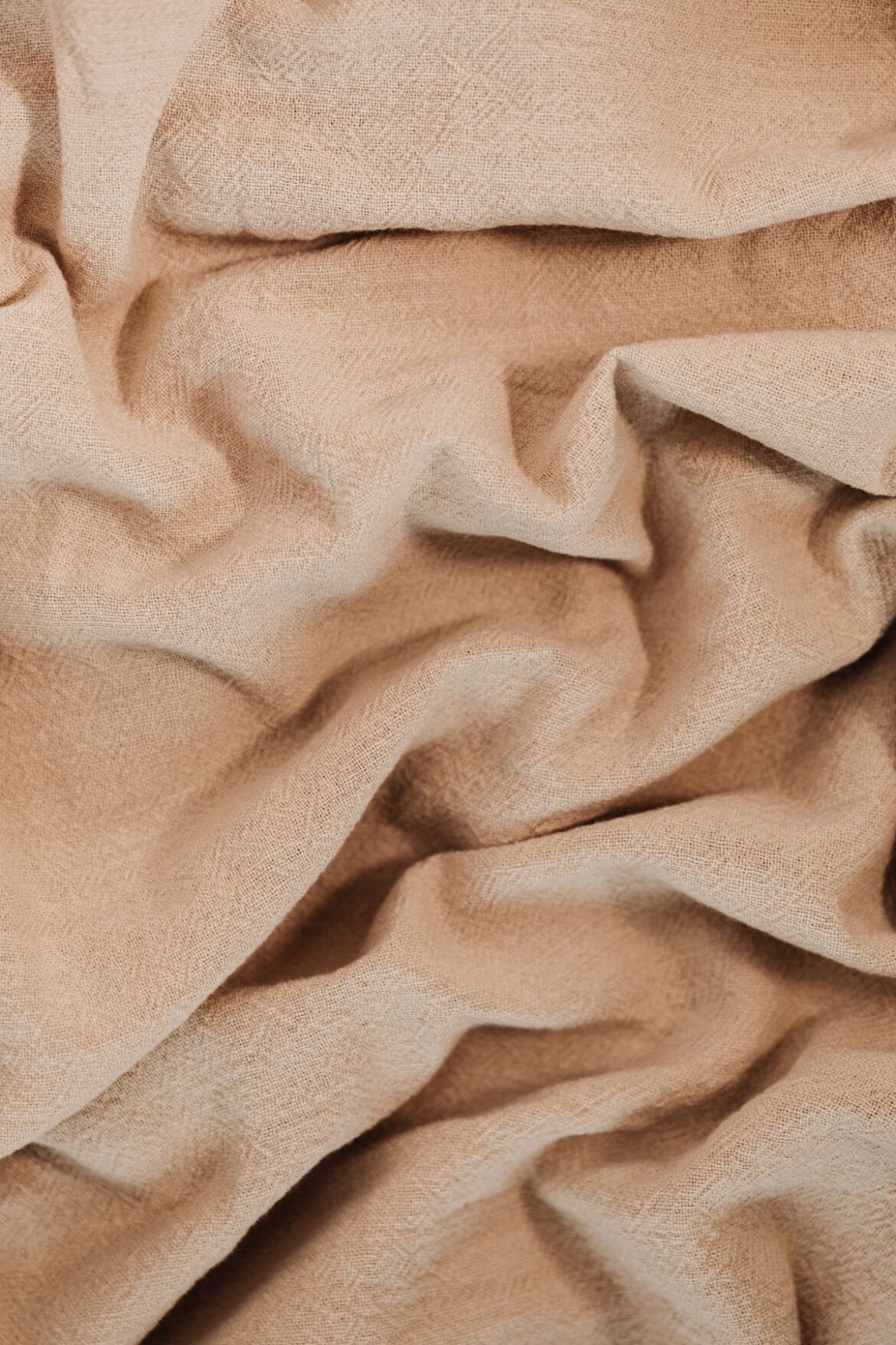 Close-up of brown textile fabric, strap and band material